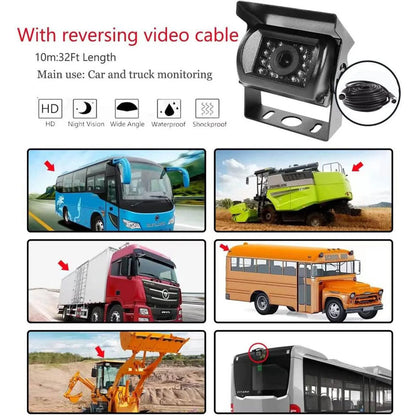 DVR 4CH 1080P Dual SD 7" LCD - Sistema di telecamere per camion, autobus e furgoni