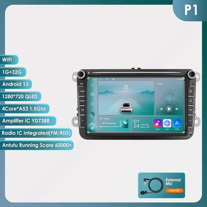 Car radio 8" Android 13 for VW Golf, Passat B7, Polo, Tiguan