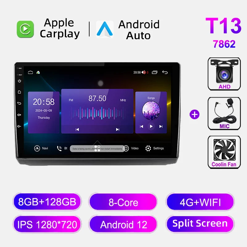 Multimedia Android 10" para Renault Trafic 2001-2010, Navegación y CarPlay