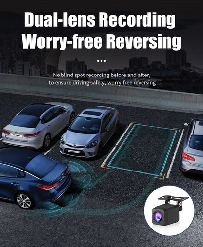 JMCQ Dual Dash Cam per Android, 720P con rilevamento del movimento