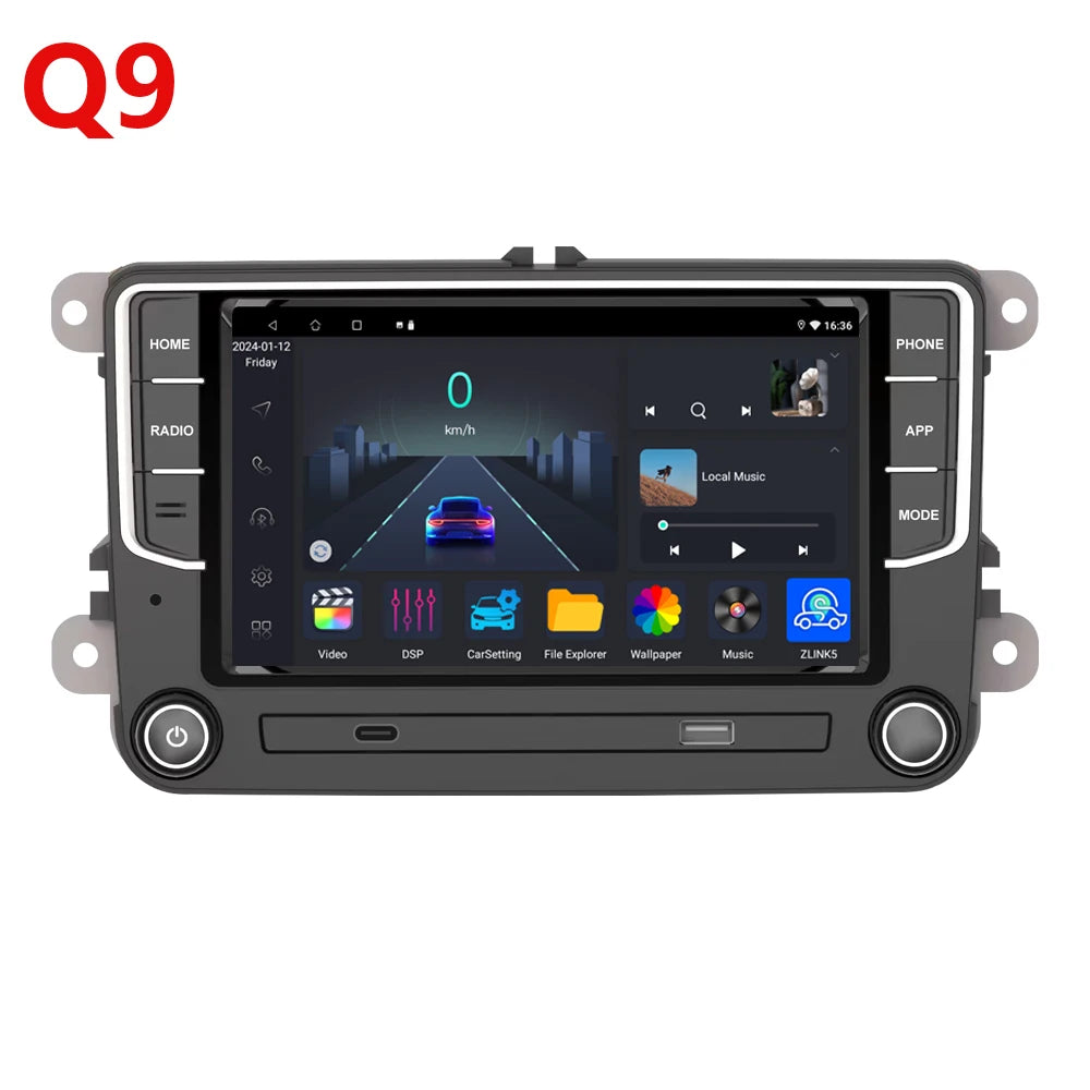 Wireless Carplay Android auto For VW Caddy 2005-2020 4-64GB Android 13 Stereo Car Radio GPS WIFI BT