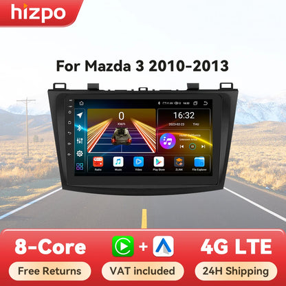 Android 9" Double Din car radio for Mazda 3 2010-2013