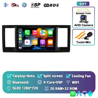 9" 2 Din Android Radio for VW Caravelle 2015-2020 – CarPlay, GPS, 360° View