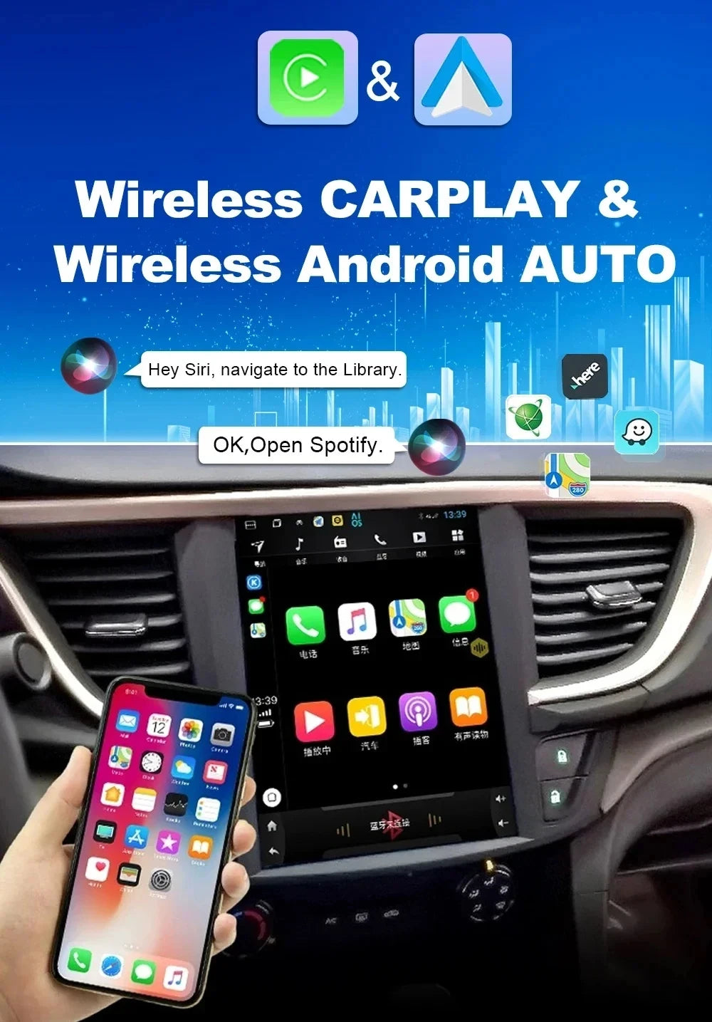 Autoradio Tesla 9.7'' Nissan Juke 2011-2019 CarPlay Android Auto