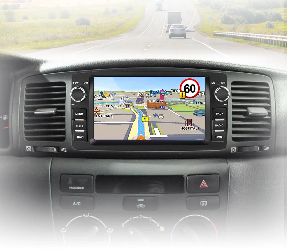 Autoradio Android 12 9" 1DIN per Toyota Corolla 2000-2006 e BYD F3 2003-2020 - CarPlay, GPS, WiFi e altro
