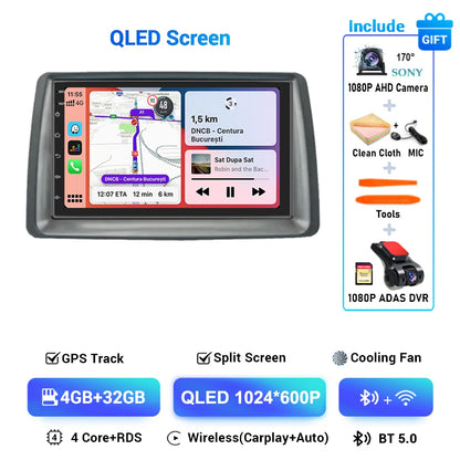 Multimediale Android CarPlay da 7" per Fiat Panda 2003-2012