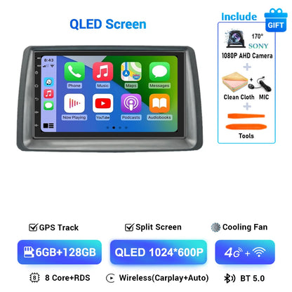 Multimediale Android CarPlay da 7" per Fiat Panda 2003-2012