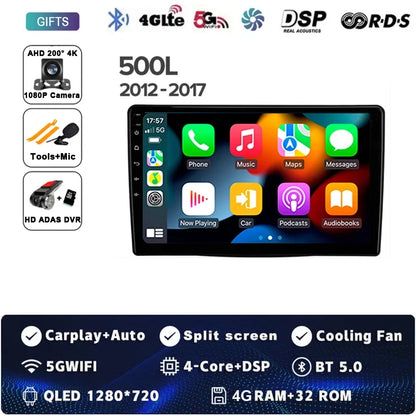 10.1" 2DIN Car Stereo for Fiat 500L/Egea/Doblo 2012-2017