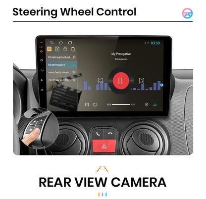CarPlay 9" AWESAFE for Fiat Fiorino and Citroen Nemo