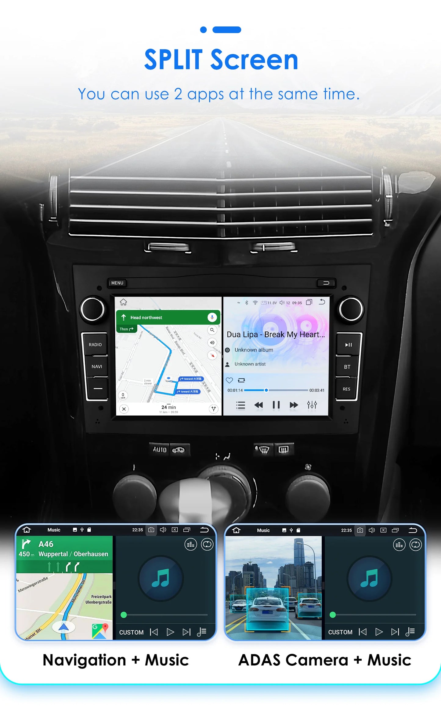 Autoradio da 7" per Opel Astra H/J 2004-2010 Corsa C/D 2004-2013
