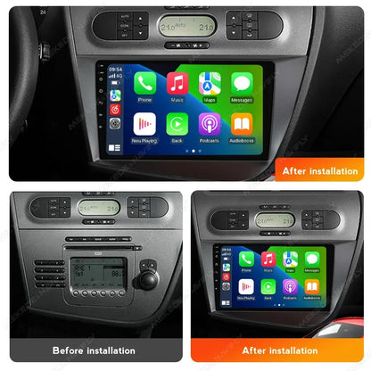 Autoradio Android 2DIN da 9" per Seat Leon 2005-2012