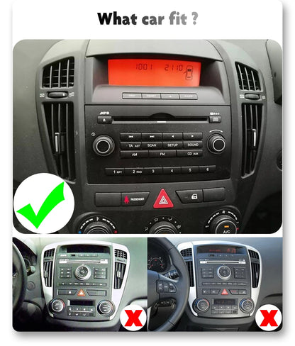 Car radio 7" Android Double Din for Kia Ceed 2007–2009
