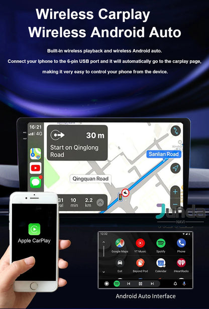 Multimediale Android CarPlay da 7" per Fiat Panda 2003-2012
