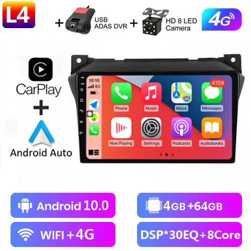 Android 12 9" 2 Din Autoradio per Suzuki Alto 2009-2016