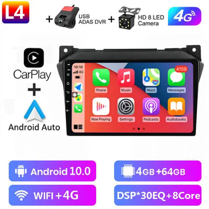 Android 12 9" 2 Din Autoradio per Suzuki Alto 2009-2016