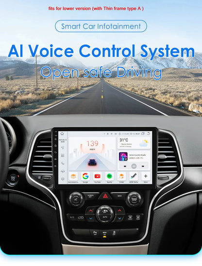 Hizpo 10.1" 2DIN CarPlay Android 13 per Jeep Grand Cherokee 2014-2022
