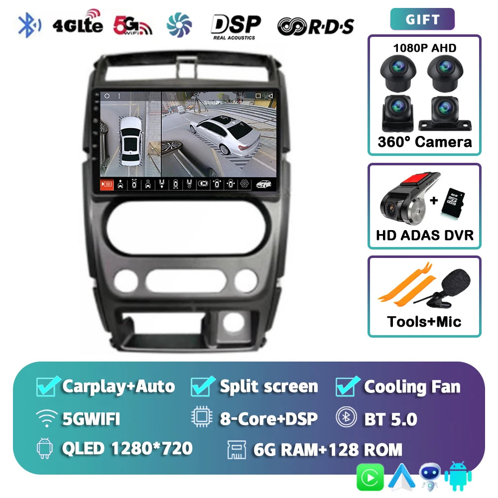 Android 14 9" Car Radio for Suzuki Jimny 2005-2019
