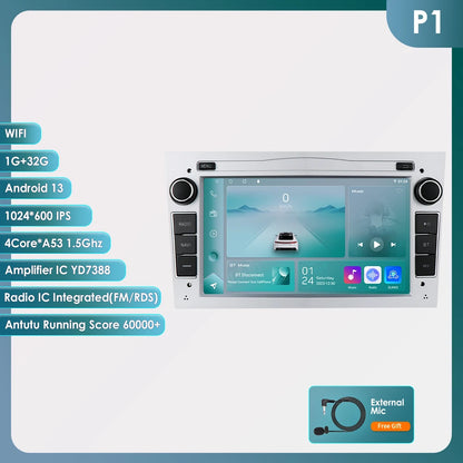 Autoradio da 7" per Opel Astra H/J 2004-2010 Corsa C/D 2004-2013
