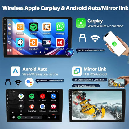 Autoradio Android 14 da 9" con CarPlay per Renault Trafic 3 2014-2021, Opel Vivaro B, 2014-2018
