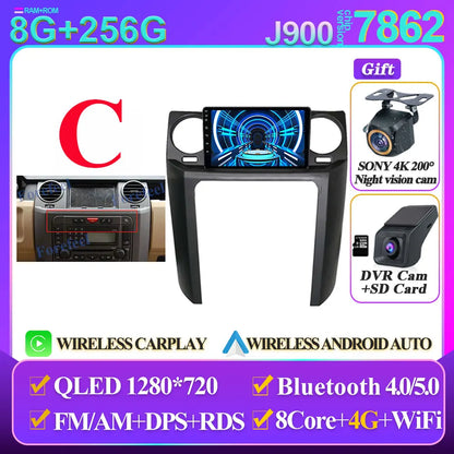 Land Rover Discovery 9" Smart Stereo Android 14, 2004-2009