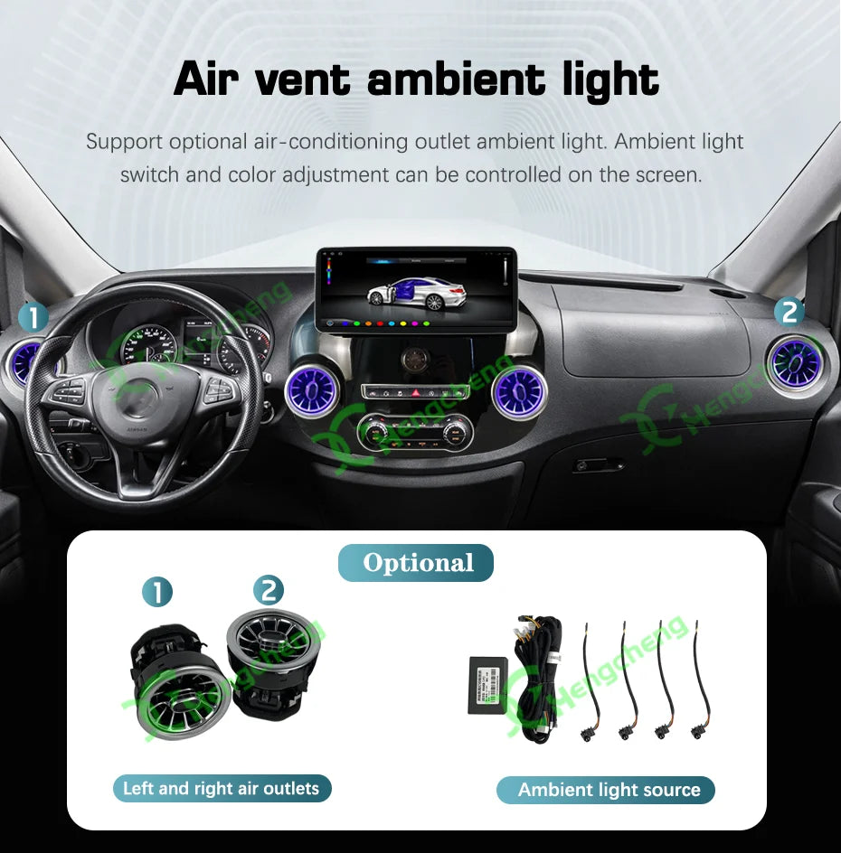 Schermo Android 2 DIN da 12,3" per Mercedes Vito