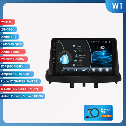 Autoradio Android da 9" per Renault Megane 3 2008-2014
