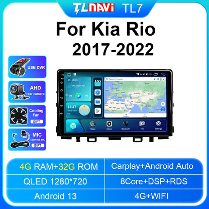Autoradio stereo Android Auto da 9" per Kia Rio 2017-2022