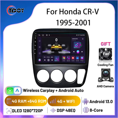 9” 2DIN Car Stereo for Honda CR-V 1995-2001