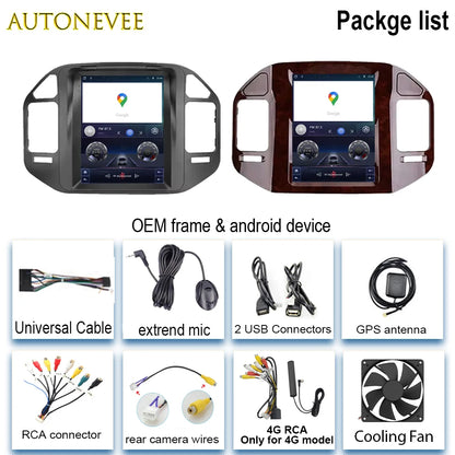 Autoradio 9.7" 1DIN para Mitsubishi Pajero 1999-2011