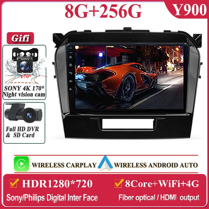 Autoradio Android da 9" per Suzuki Vitara 2017-2020, GPS e CarPlay