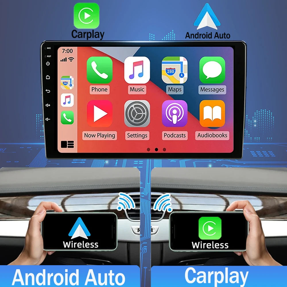 Autoradio Android 9" 1 Din para Renault Latitude/Laguna