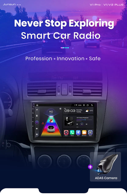 Car radio 9" 2DIN Android 12 for Mazda 6 2007-2012