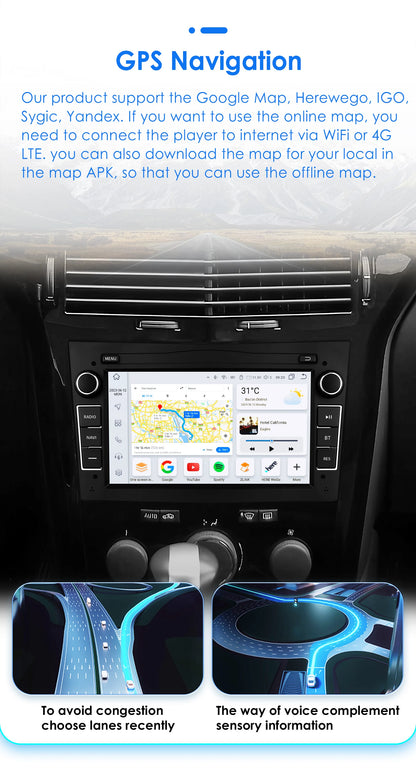 Autoradio da 7" per Opel Astra H/J 2004-2010 Corsa C/D 2004-2013