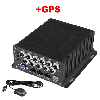 8CH 1080P DVR with 4G GPS WIFI and AHD Inputs for Vehicles
