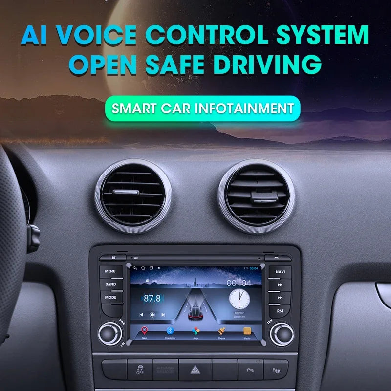 A3 Navigator: Radio 7" Android CarPlay AutoRadioCanario