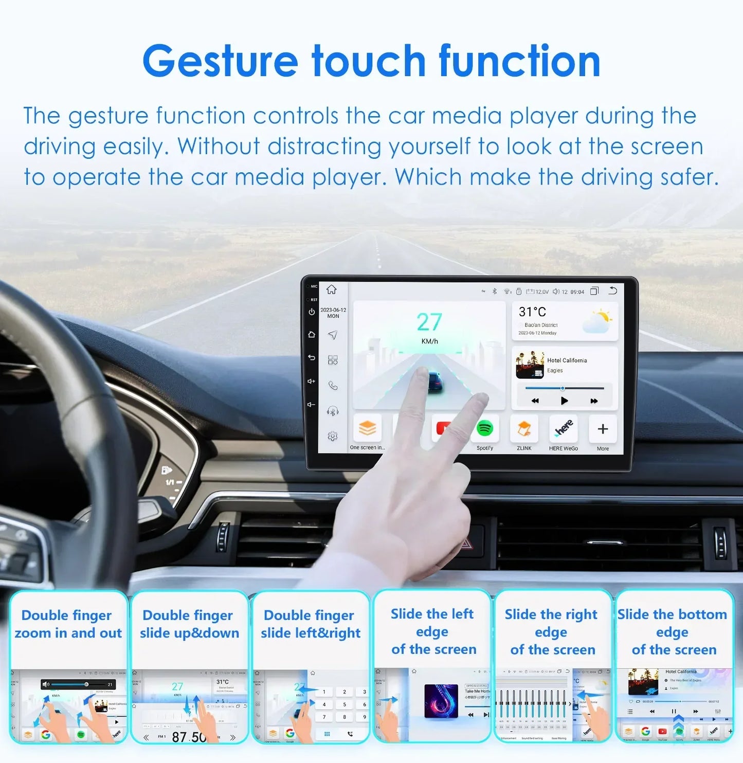 Autoradio Android 12, 9" para Mercedes E-class 2002-2009