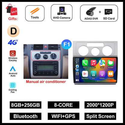 Multimedia da 10 pollici per Volkswagen Touran 2003-2010