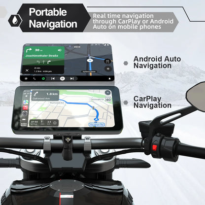 Monitor 6.5" IPX67 CarPlay Moto Android Auto