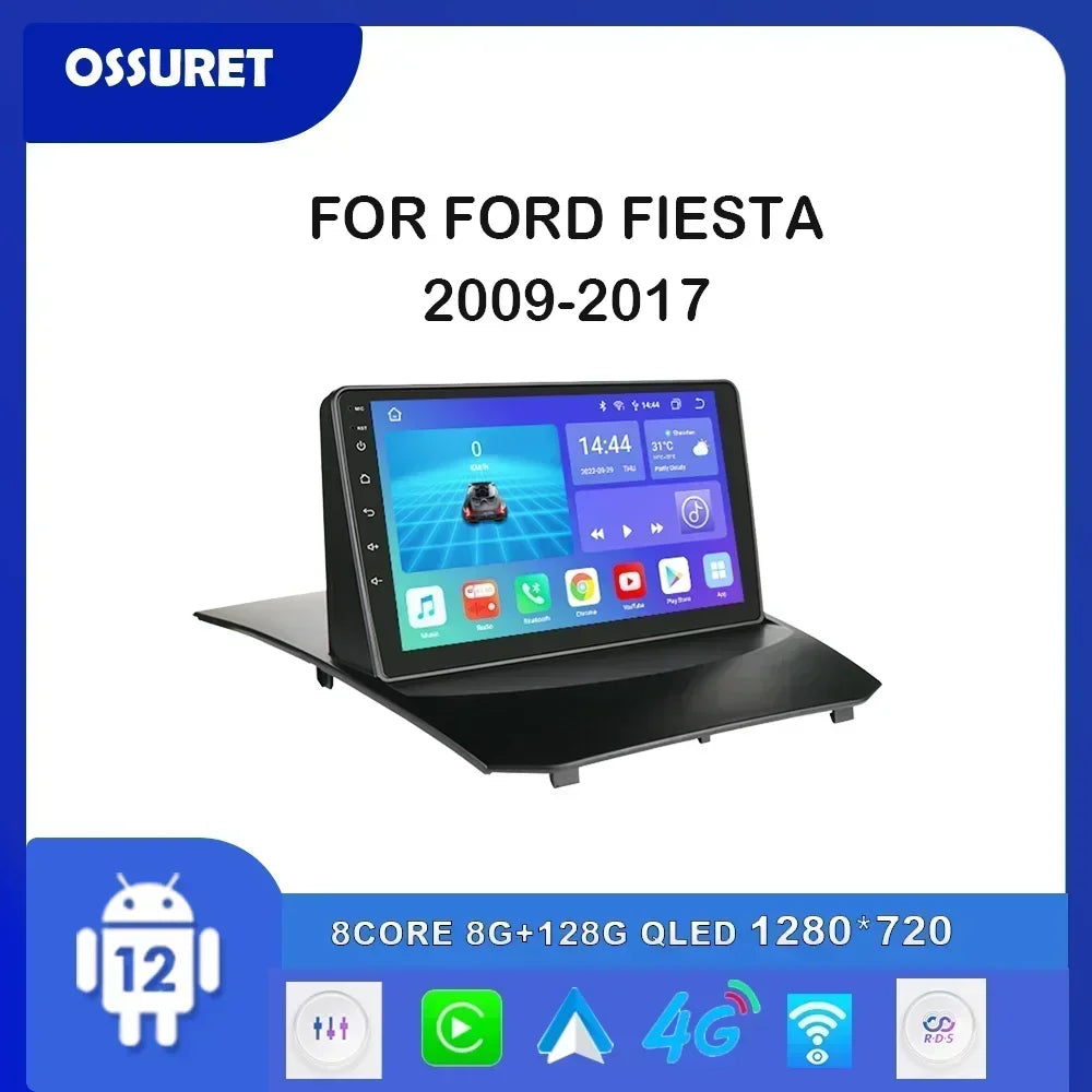 9" Double Din Android Car Stereo for Ford Fiesta 2009–2017