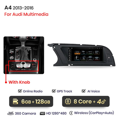 CarPlay Android Auto 8.8" 1 Din for Audi A4L 2009-2016