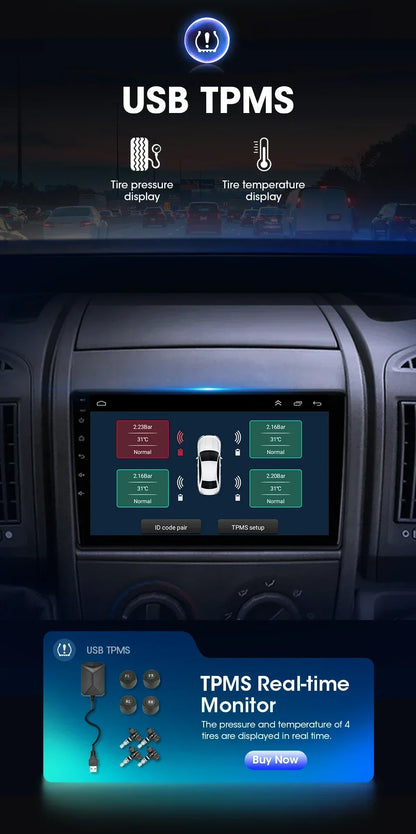 Autoradio 9" 2DIN Android per Fiat Ducato 2006-2022