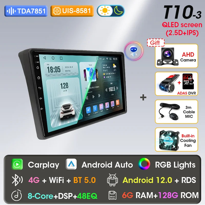 Autoradio 9" 2DIN Android per Fiat Ducato 2006-2022