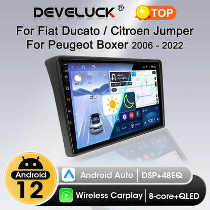 Autoradio 9" 2DIN Android per Fiat Ducato 2006-2022