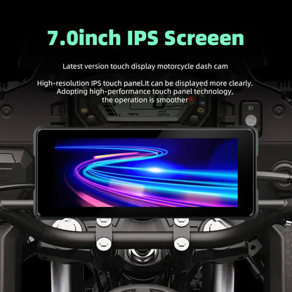 Radio Moto 7" IPX7 CarPlay Android Auto Din