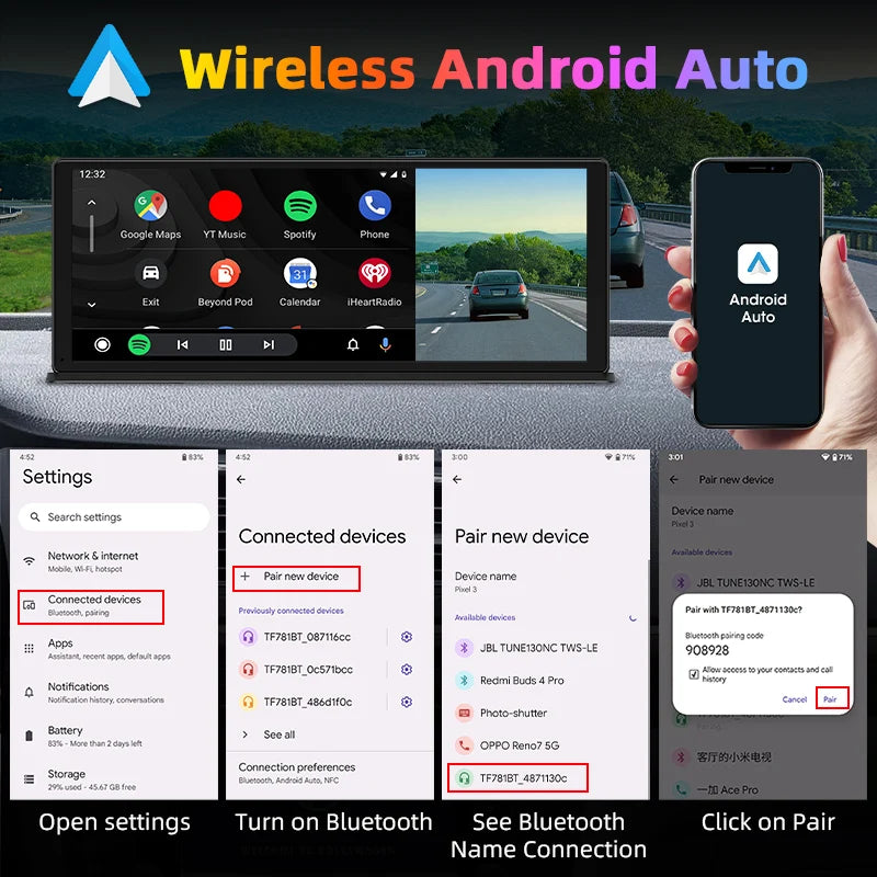 DVR de Coche 11.3" con Carplay AutoRadioCanario