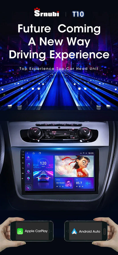 9" 2DIN CarPlay Car Stereo for Seat Altea 2004-2015