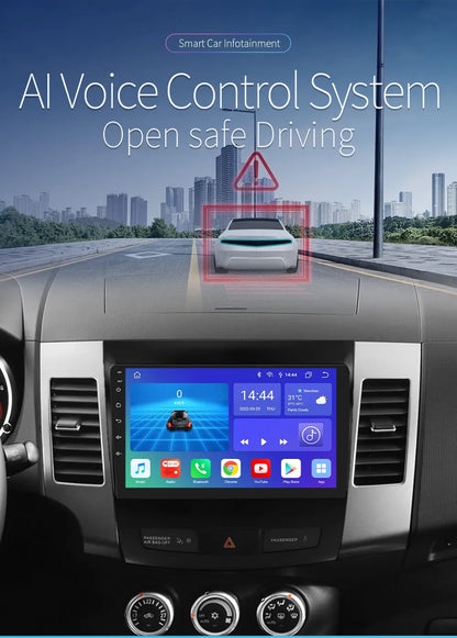 Car radio 9" 2 DIN for Mitsubishi Outlander 2005-2011