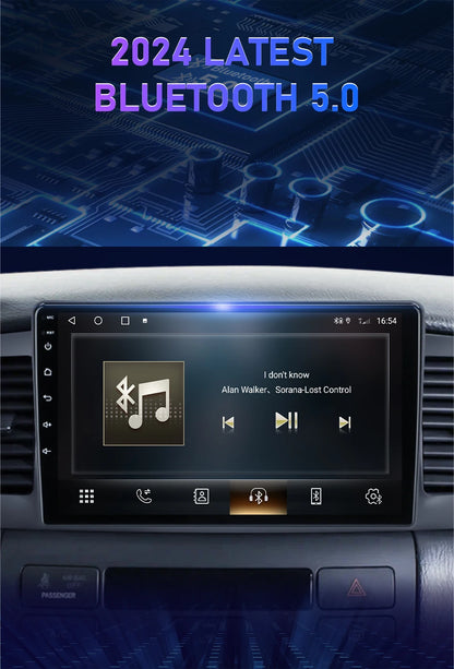 Android 12 9" 2DIN Car Stereo for Toyota Corolla 2000-2004 - CarPlay, GPS &amp; More