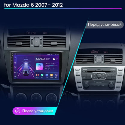 Car radio 9" 2DIN Android 12 for Mazda 6 2007-2012