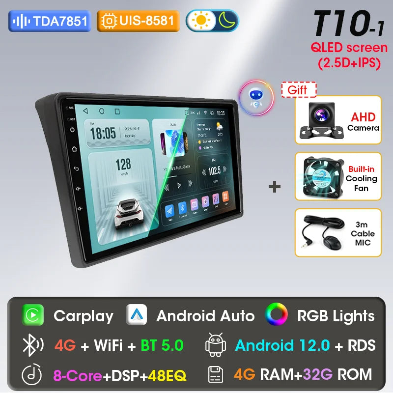 Autoradio 9" 2DIN Android per Fiat Ducato 2006-2022